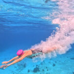 Swim Jump At Cozumel Mexico